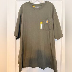 Carhartt olive green loose fit pocket t-shirt XL